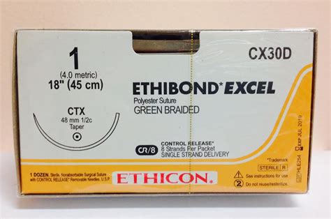 ETHIBOND® EXCEL Polyester Sutures, ETHICON,。